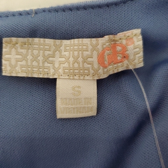 NWT Gianni Bini Blue White Striped V Neck Maxi Dress Size S - Picture 12 of 14